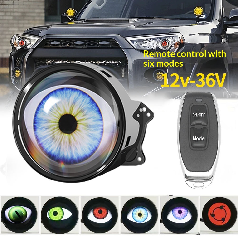 Universal Motorcycle Led Headlight Projector - Şeytan Gözü LED Far, Dinamik Şeytan