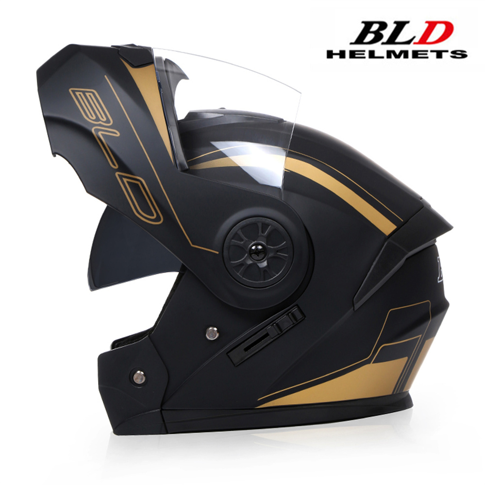 Full Face Motorcycle Helmet With Bluetooth - Kişiselleştirilmiş tam yüz Casco yukarı çevirmek