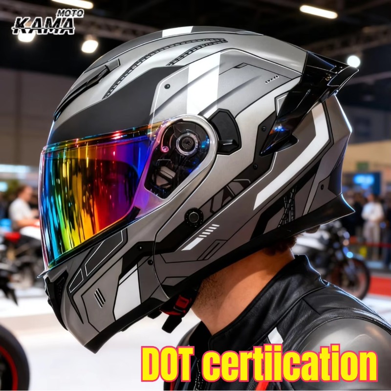 DOT Onaylı Motosiklet Kaskları - Modular Flip Up Motorcycle Helmet Dot Approved incelemesi ve fiyatı