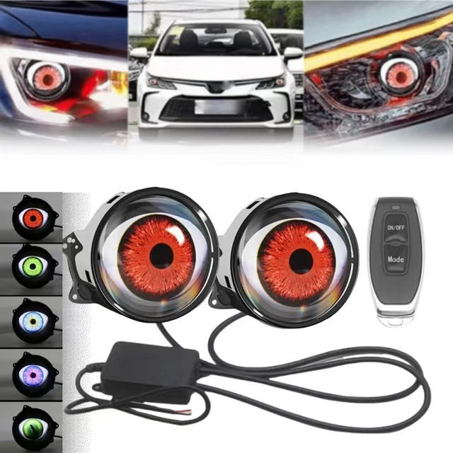 Şeytan Gözü LED Far, Dinamik Ş - Universal Motorcycle Led Headlight Projector incelemesi ve fiyatı
