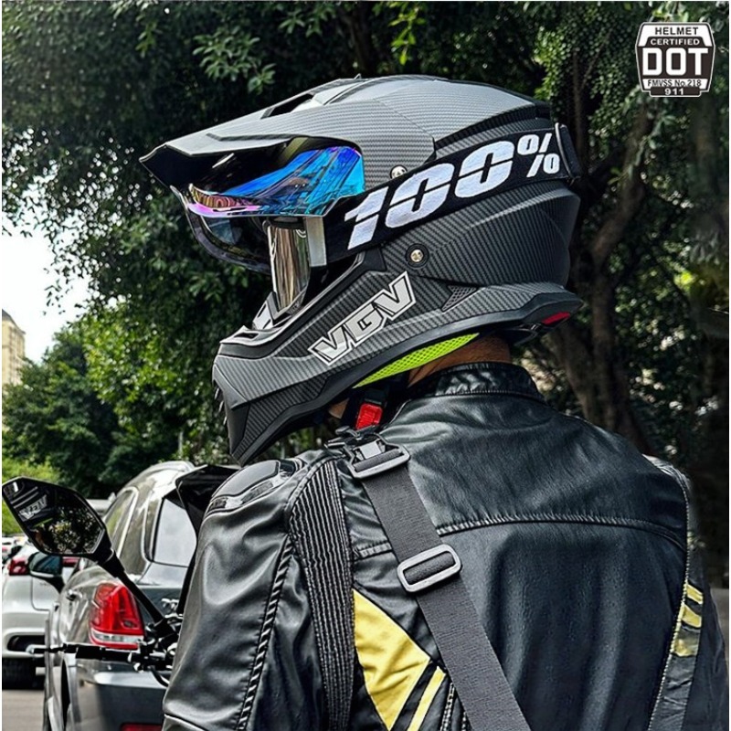 VGV Motocross ECE DOT Sertifik - Full Face Motorcycle Helmet With Bluetooth incelemesi ve fiyatı
